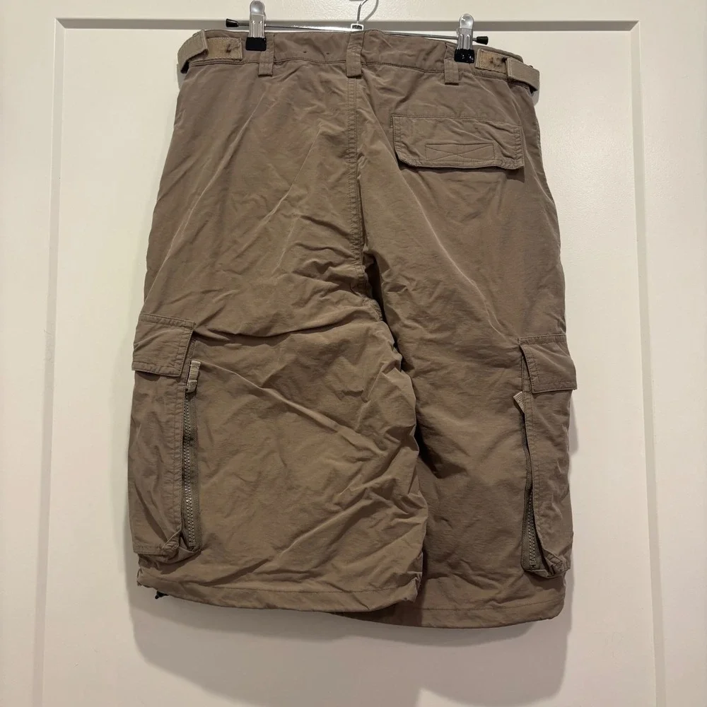 Paratrooper Cargo Wear Mens Tan Khaki Utility Shorts Size 31 Gorpcore Tactical